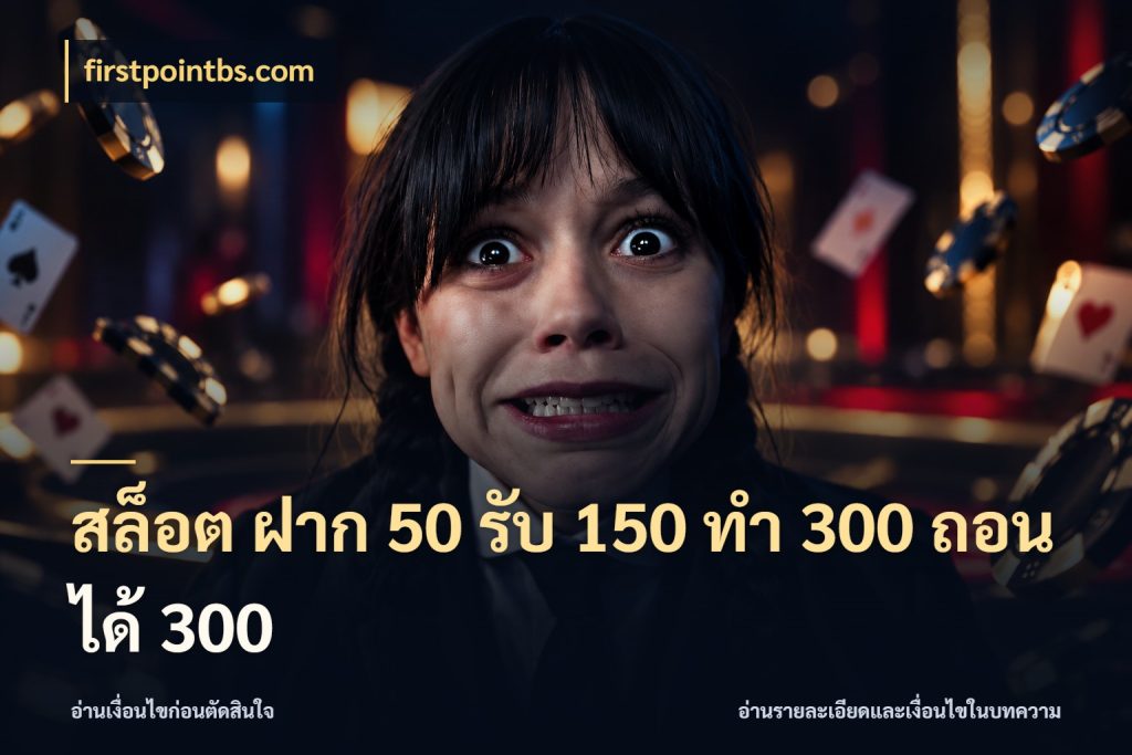 สล็อต ฝาก 50 รับ 150 ทํา 300 ถอนได้ 300 โปรกับเกมที่ชอบเลือกให้ตรงสไตล์ กับ firstpointbs.com
