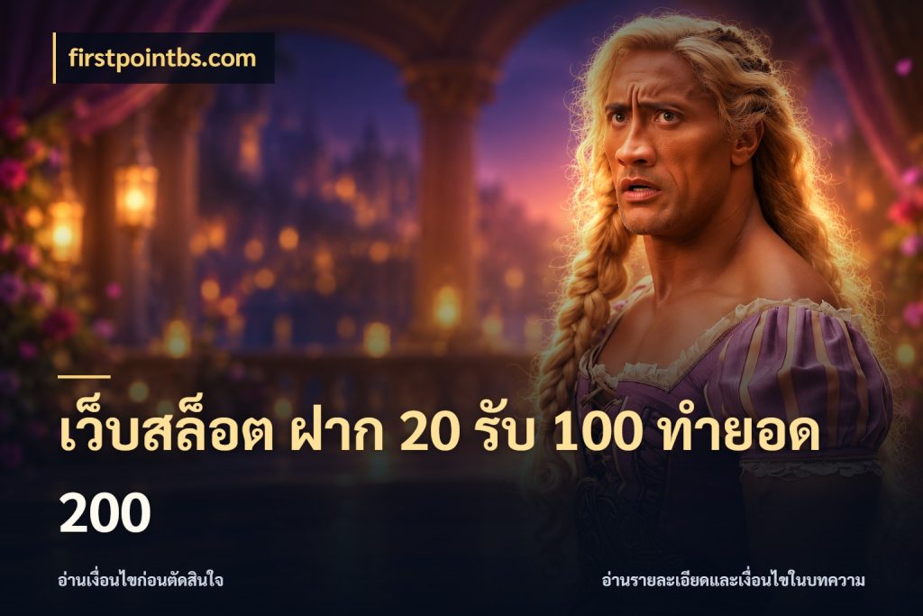 เว็บสล็อต ฝาก 20 รับ 100 ทำยอด 200