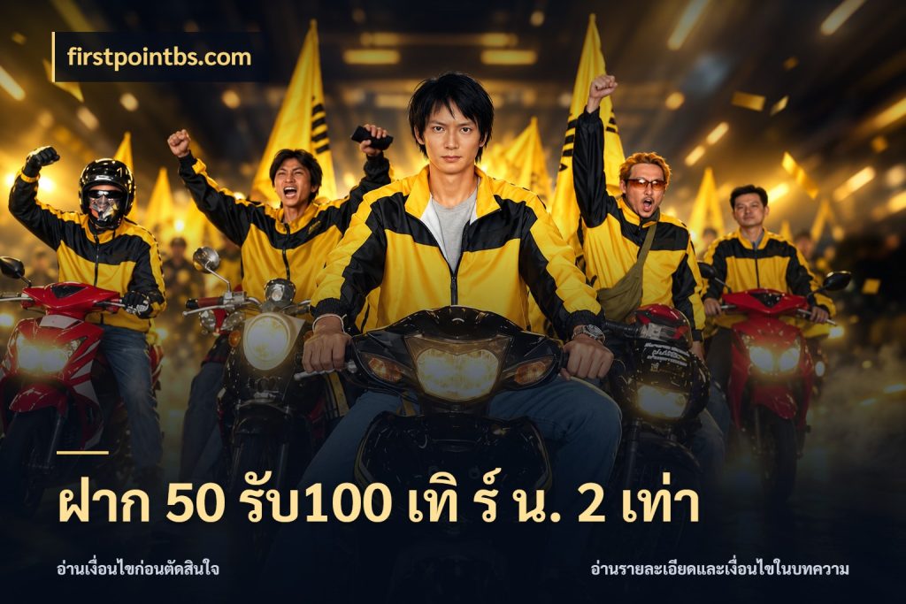 ฝาก 50 รับ100 เทิ ร์ น. 2 เท่า firstpointbs.com สีสันของโปรฝากและยอดรับ