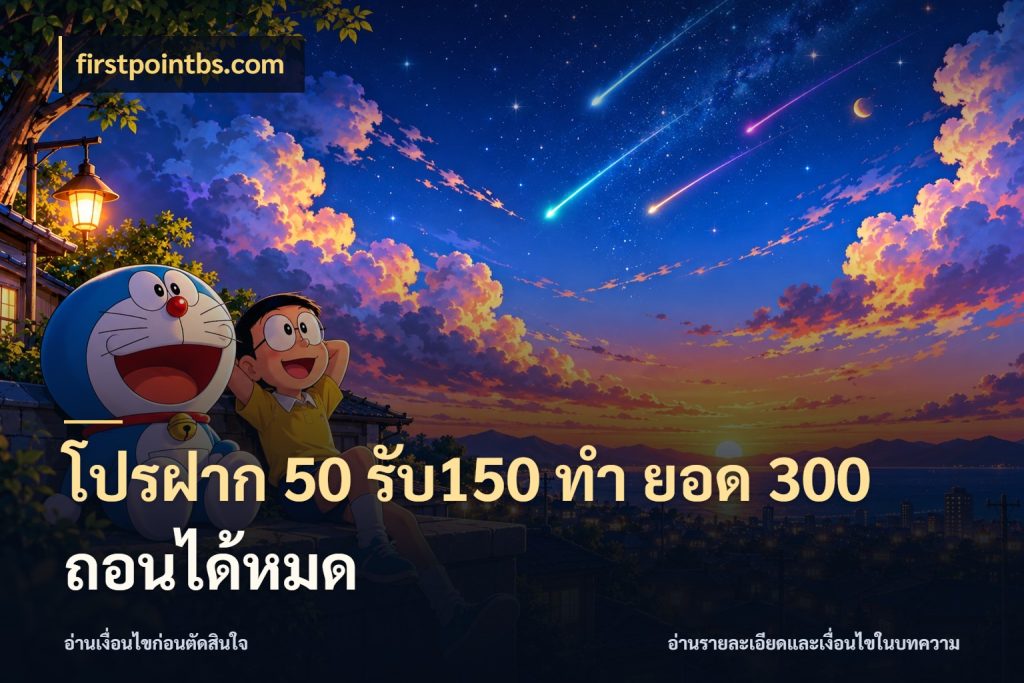 โปรฝาก 50 รับ150 ทํา ยอด 300 ถอนได้หมด firstpointbs.com สีสันของโปรฝากและยอดรับ