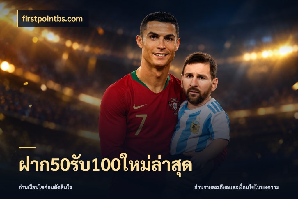 ฝาก50รับ100ใหม่ล่าสุด โปรกับเกมที่ชอบเลือกให้ตรงสไตล์ ในมุม firstpointbs.com