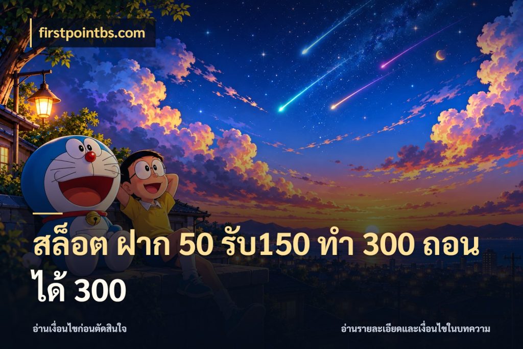 สล็อต ฝาก 50 รับ150 ทํา 300 ถอนได้ 300 จับประเด็นยอดรับก่อนเลือกความสนุก ในมุม firstpointbs.com