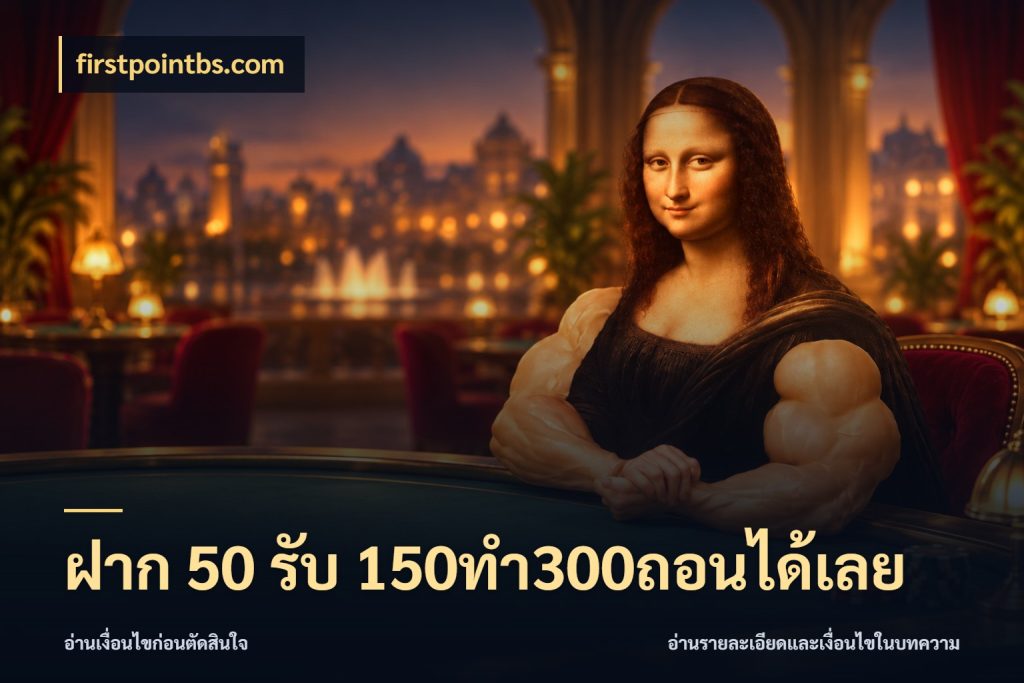 ฝาก 50 รับ 150ทำ300ถอนได้เลย โปรกับเกมที่ชอบเลือกให้ตรงสไตล์ สไตล์ firstpointbs.com
