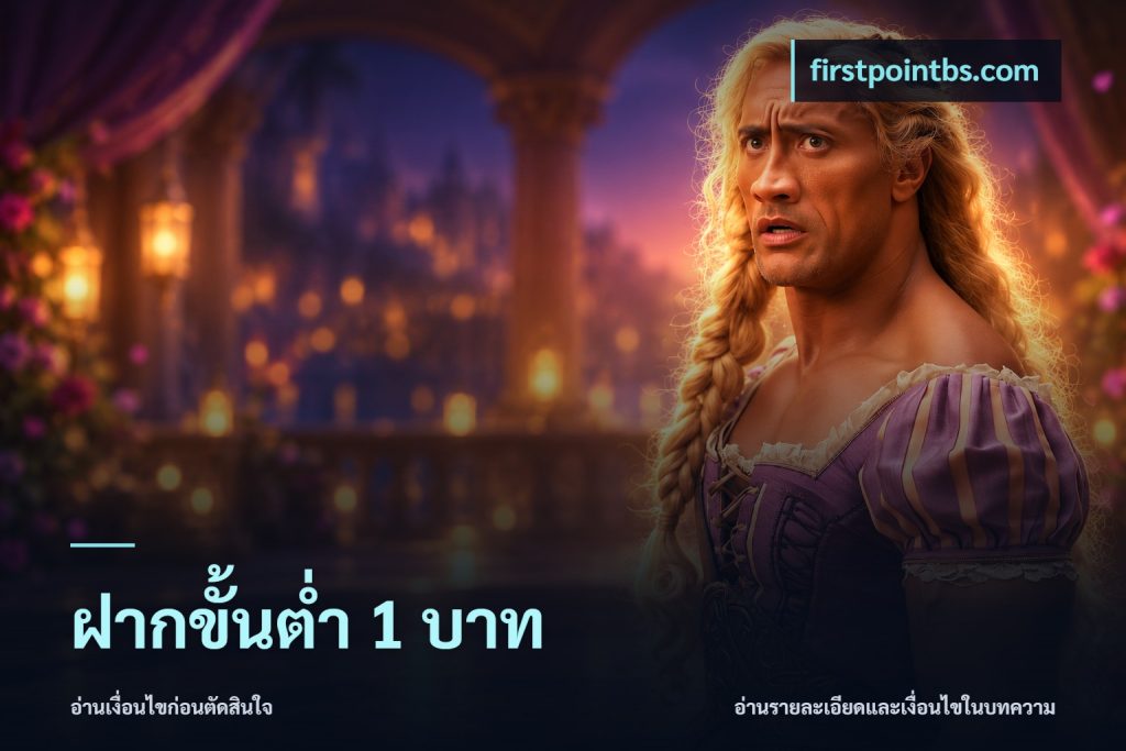ฝากขั้นต่ำ 1 บาท