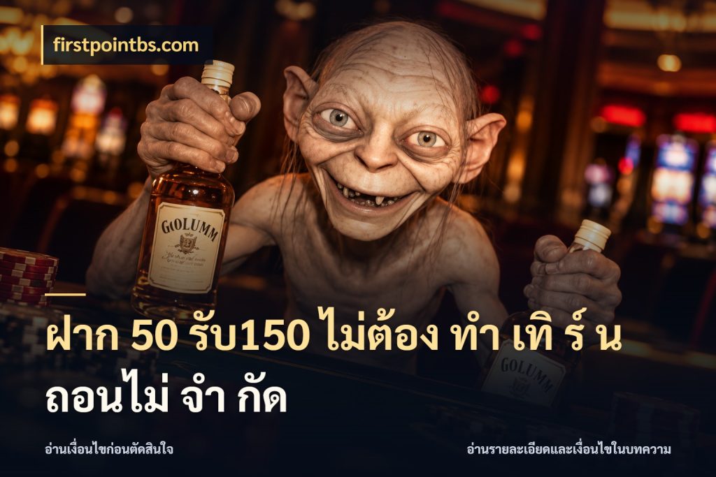 ฝาก 50 รับ150 ไม่ต้อง ทํา เทิ ร์ น ถอนไม่ จํา กัด firstpointbs.com โปรกับเกมที่ชอบเลือกให้ตรงสไตล์