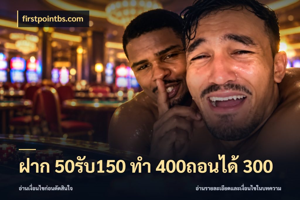 ฝาก 50รับ150 ทํา 400ถอนได้ 300 firstpointbs.com โปรกับเกมที่ชอบเลือกให้ตรงสไตล์