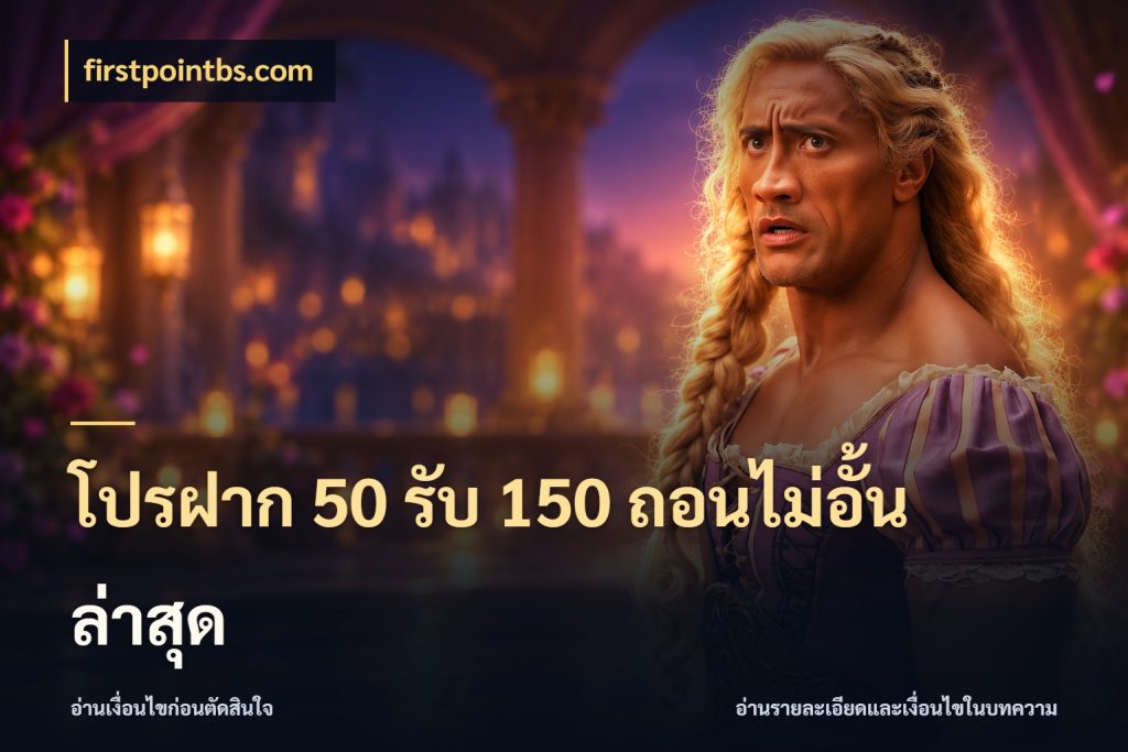 โปรฝาก 50 รับ 150 ถอนไม่อั้นล่าสุด รูปแบบโบนัสกับสิทธิ์ของสายเกม ในมุม firstpointbs.com