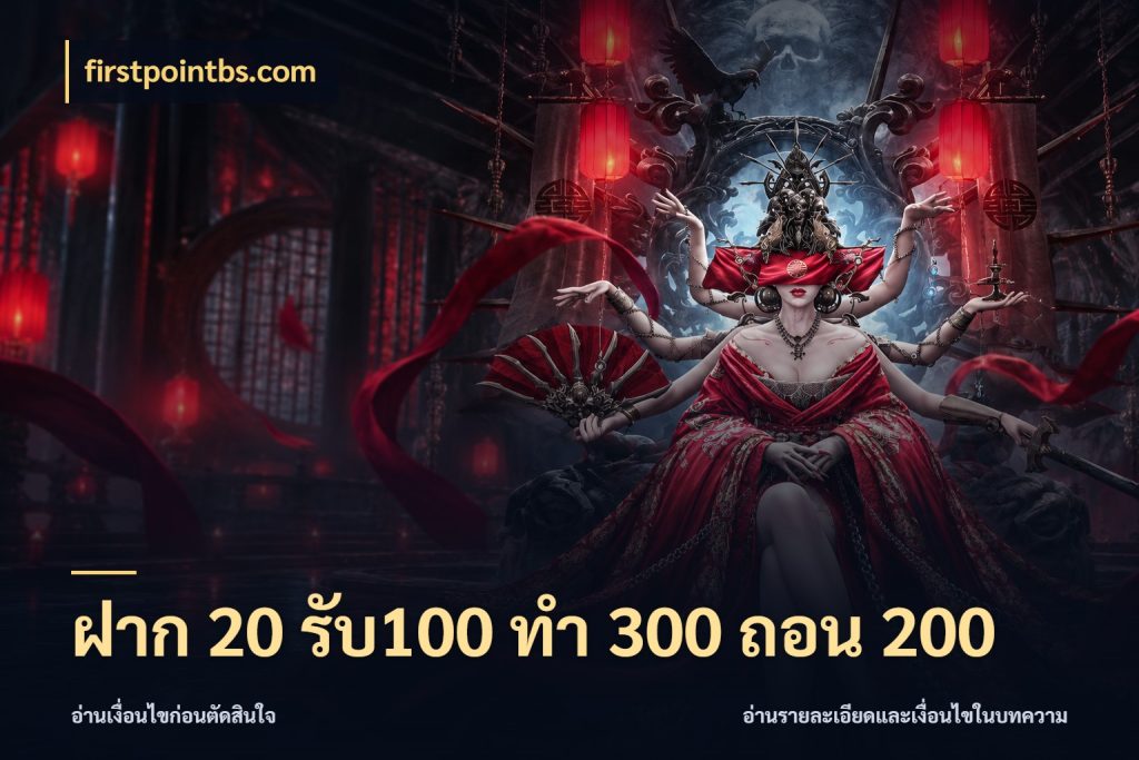 ฝาก 20 รับ100 ทํา 300 ถอน 200 ยอดฝากและยอดรับในมุมของคนชอบลุ้น ในมุม firstpointbs.com