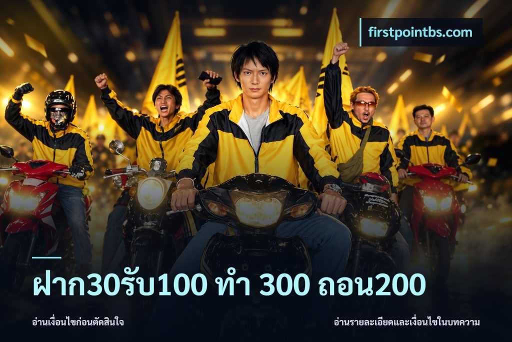 ฝาก30รับ100 ทํา 300 ถอน200