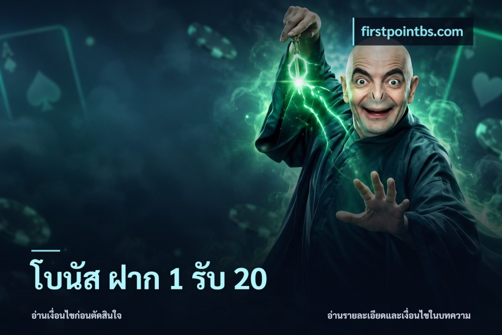 โบนัส ฝาก 1 รับ 20