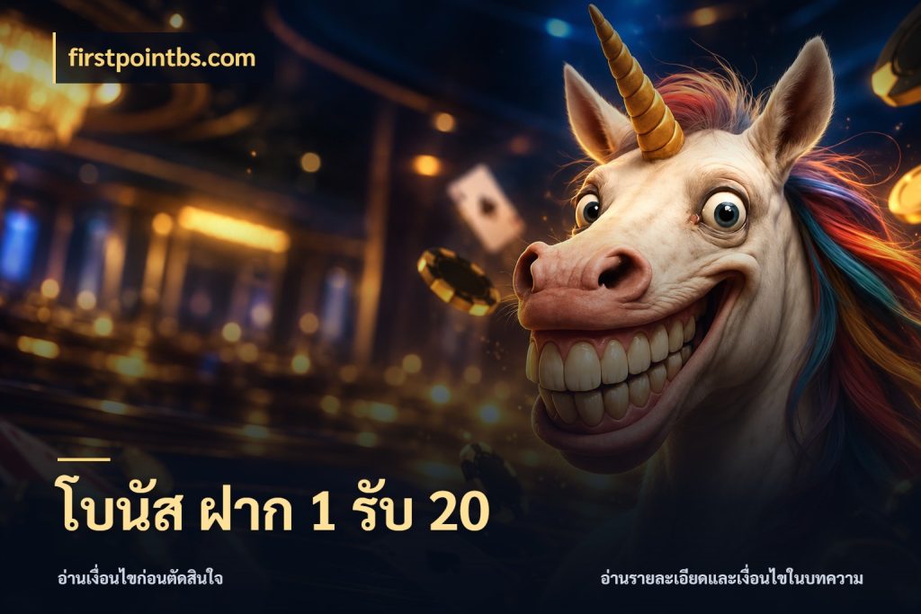 โบนัส ฝาก 1 รับ 20 firstpointbs.com รูปแบบโบนัสกับสิทธิ์ของสายเกม