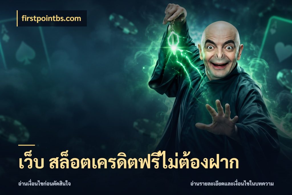เว็บ สล็อตเครดิตฟรีไม่ต้องฝาก จับมุมเด่นของเครดิตฟรีให้ตรงใจ กับ firstpointbs.com