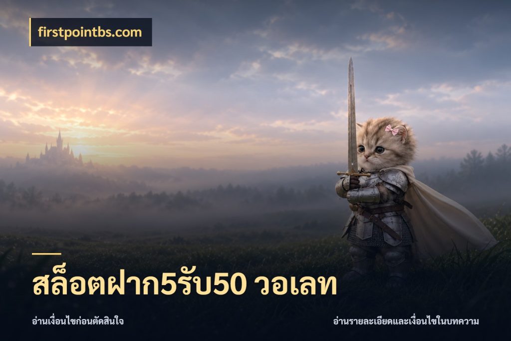 สล็อตฝาก5รับ50 วอเลท โปรยอดรับที่สายเกมสนใจ สไตล์ firstpointbs.com
