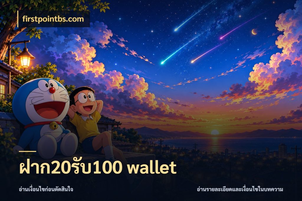 ฝาก20รับ100 wallet สายโบนัสเลือกจังหวะสนุกได้อย่างไร ในมุม firstpointbs.com