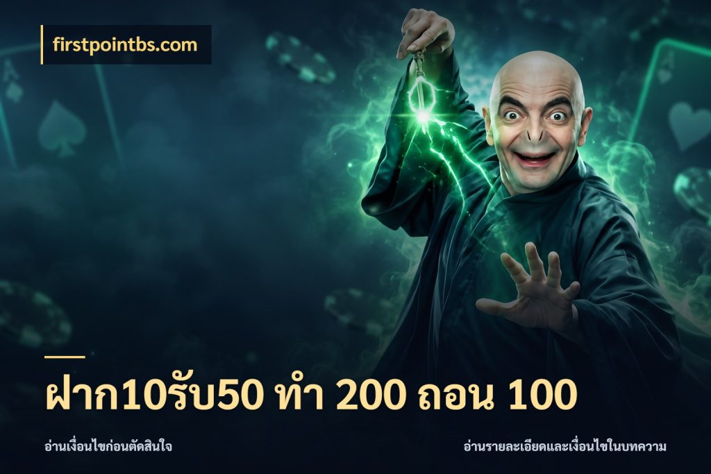 ฝาก10รับ50 ทํา 200 ถอน 100 เครดิตกับรูปแบบโปรที่ตรงใจ สไตล์ firstpointbs.com