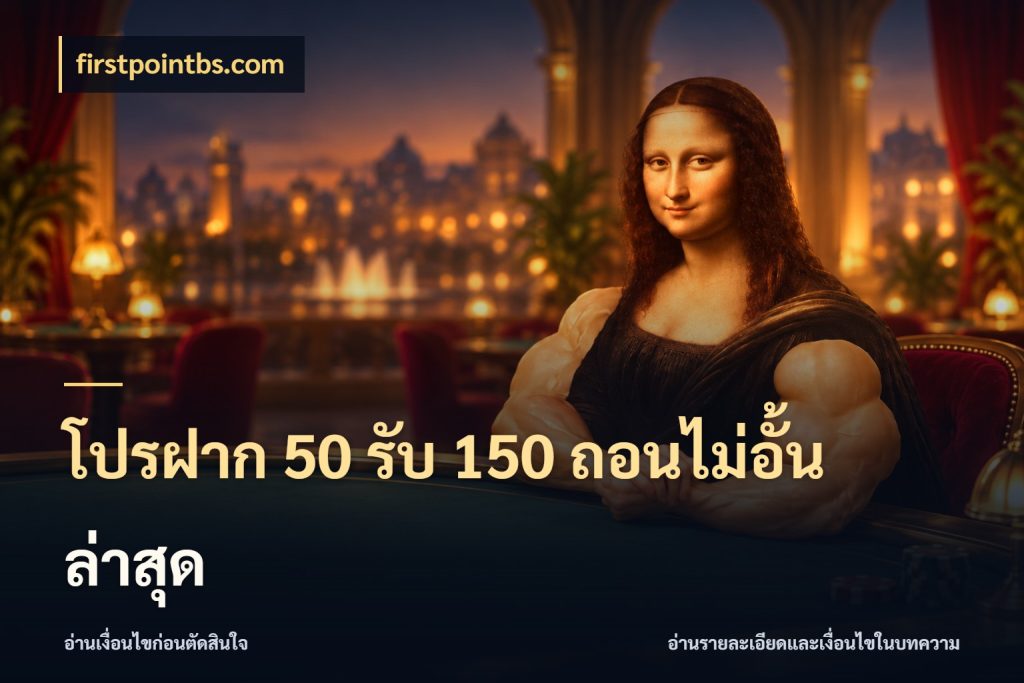 โปรฝาก 50 รับ 150 ถอนไม่อั้น ล่าสุด โปรยอดรับที่สายเกมสนใจ ในมุม firstpointbs.com