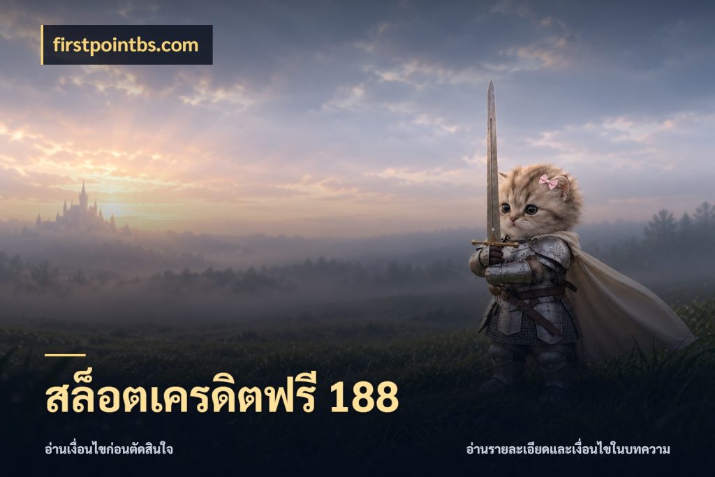 สล็อตเครดิตฟรี 188 รู้จักยอดและขอบเขตของเครดิตฟรี ในมุม firstpointbs.com