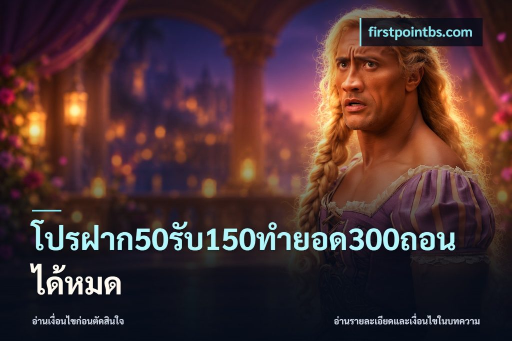 โปรฝาก50รับ150ทํายอด300ถอนได้หมด