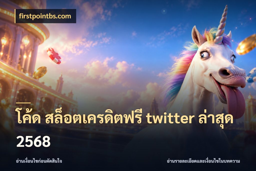 โค้ด สล็อตเครดิตฟรี twitter ล่าสุด 2568 สิทธิ์ที่สายโบนัสสนใจกับวิธีรับ กับ firstpointbs.com