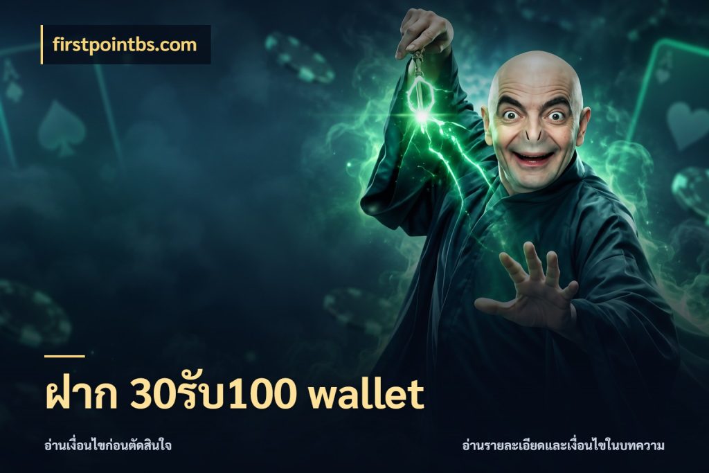 ฝาก 30รับ100 wallet