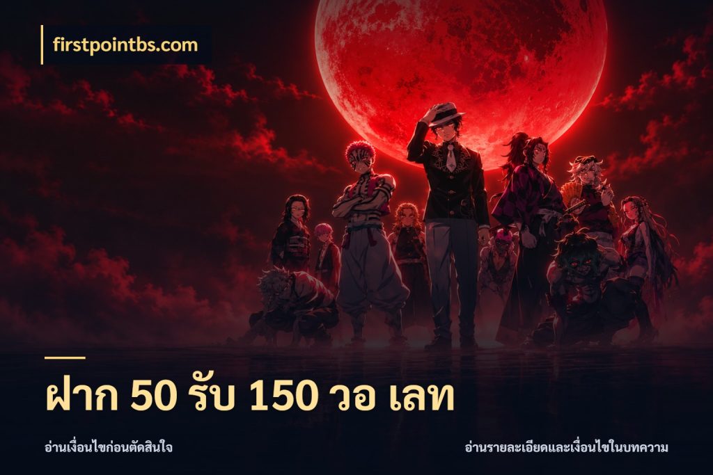 ฝาก 50 รับ 150 วอ เลท เครดิตกับรูปแบบโปรที่ตรงใจ กับ firstpointbs.com