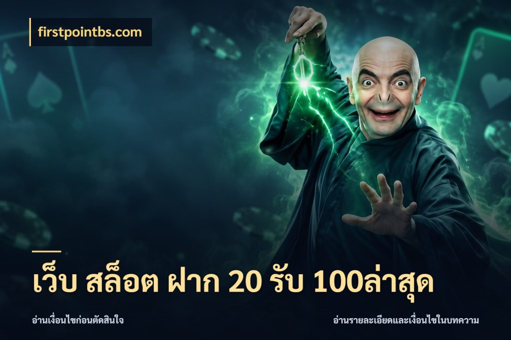 เว็บ สล็อต ฝาก 20 รับ 100ล่าสุด จับประเด็นยอดรับก่อนเลือกความสนุก กับ firstpointbs.com