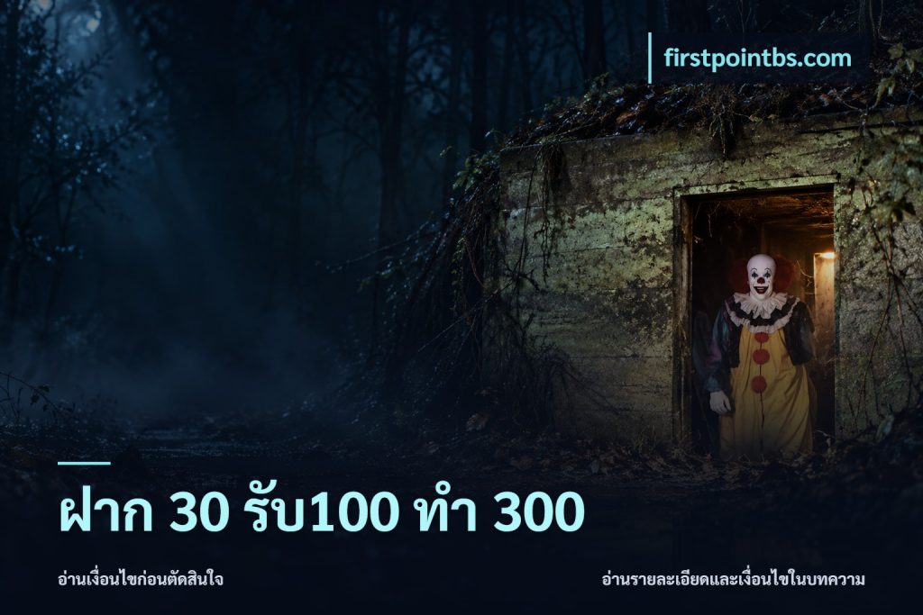 ฝาก 30 รับ100 ทำ 300
