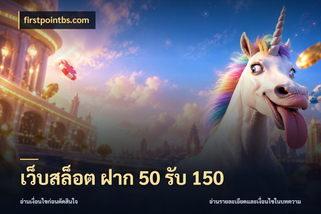 เว็บสล็อต ฝาก 50 รับ 150 รูปแบบโบนัสกับสิทธิ์ของสายเกม ในมุม firstpointbs.com