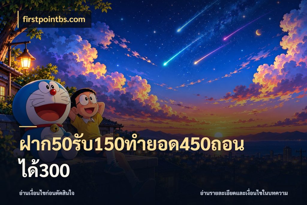 ฝาก50รับ150ทำยอด450ถอนได้300 จับประเด็นยอดรับก่อนเลือกความสนุก สไตล์ firstpointbs.com