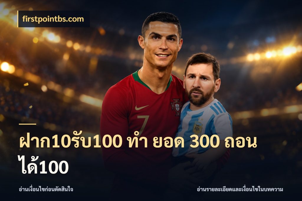ฝาก10รับ100 ทํา ยอด 300 ถอนได้100 เครดิตกับรูปแบบโปรที่ตรงใจ ในมุม firstpointbs.com