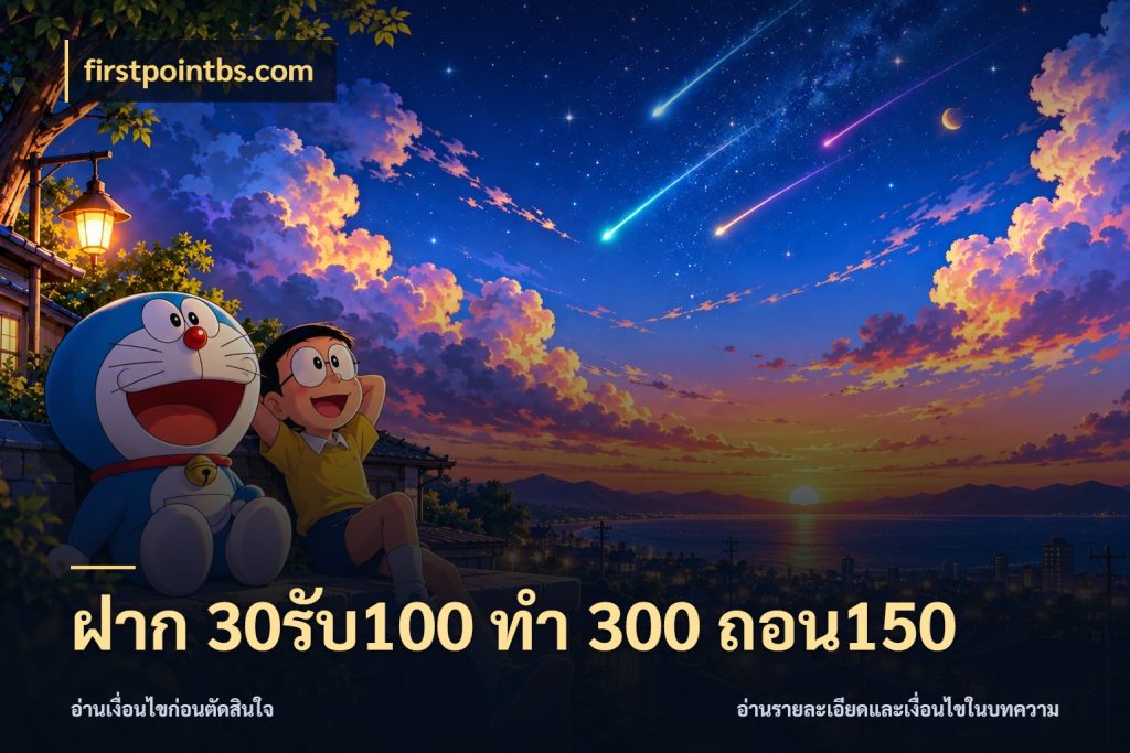 ฝาก 30รับ100 ทํา 300 ถอน150 firstpointbs.com เครดิตกับรูปแบบโปรที่ตรงใจ