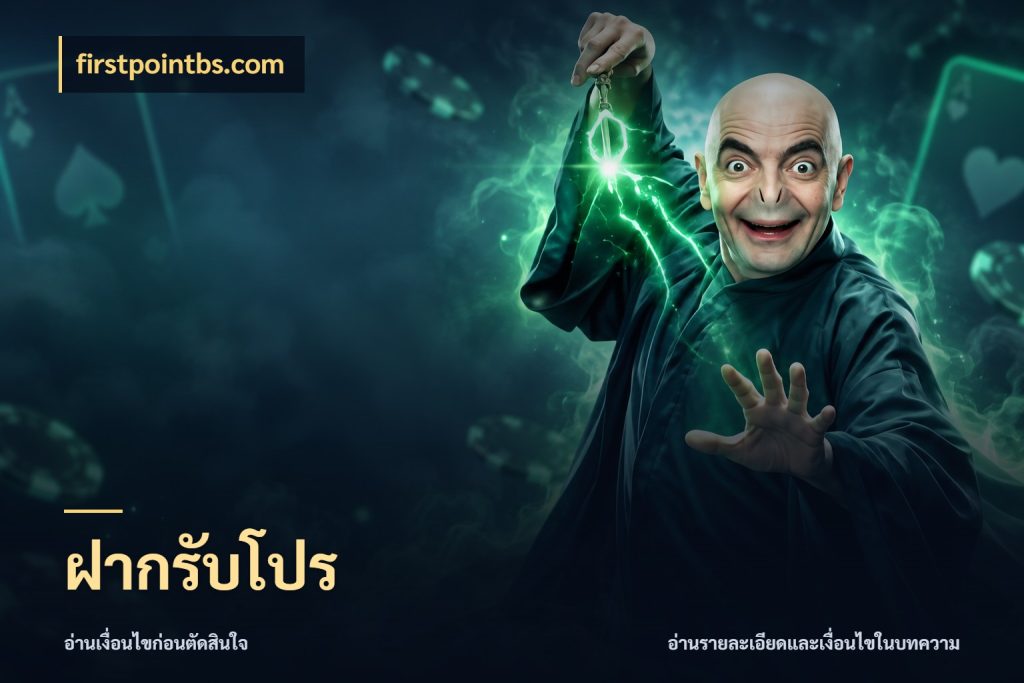 ฝากรับโปร firstpointbs.com ยอดฝากและยอดรับในมุมของคนชอบลุ้น