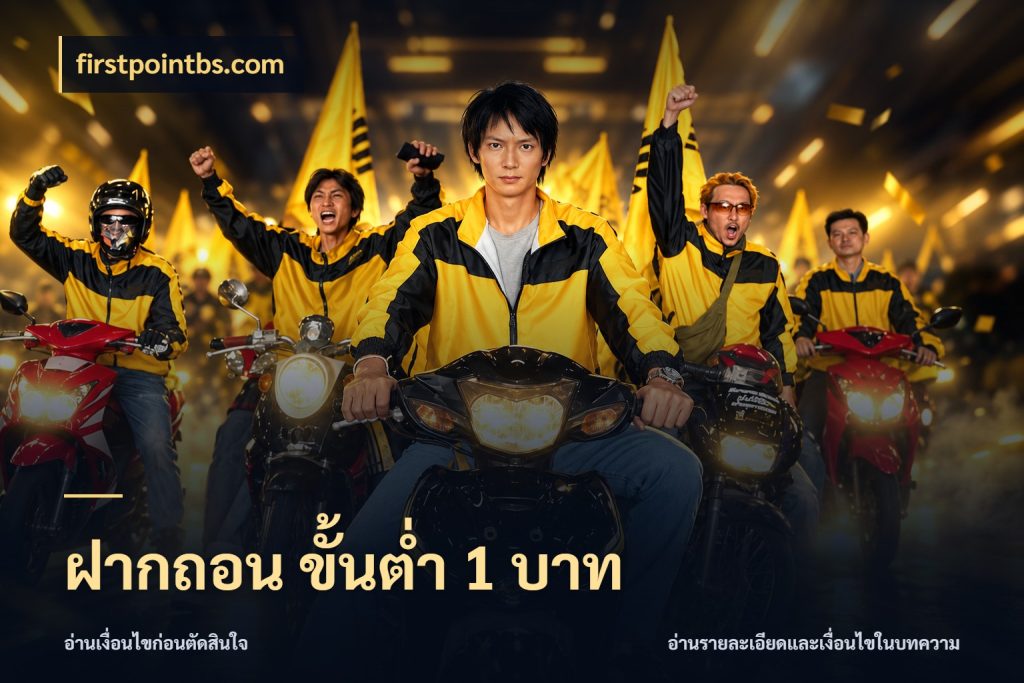 ฝากถอน ขั้นต่ำ 1 บาท firstpointbs.com สายทุนน้อยเลือกความสนุกให้พอดี