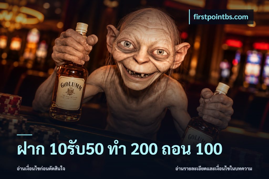 ฝาก 10รับ50 ทํา 200 ถอน 100