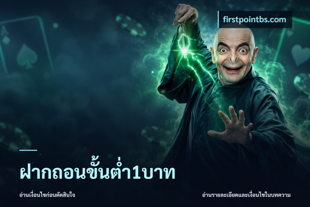 ฝากถอนขั้นต่ำ1บาท