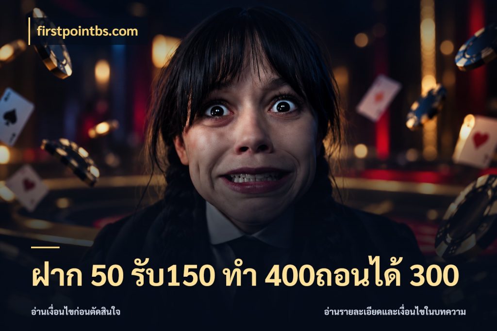 ฝาก 50 รับ150 ทํา 400ถอนได้ 300 สายโบนัสเลือกจังหวะสนุกได้อย่างไร สไตล์ firstpointbs.com